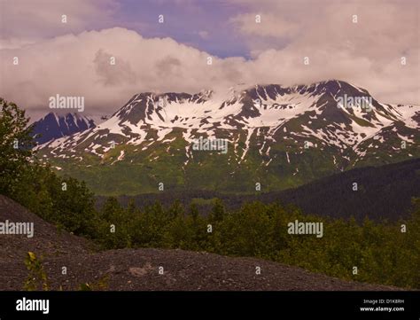 Mountain Near Exit Glacier Seward Alaska Stock Photo Alamy
