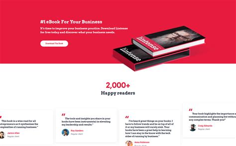 Books Landing Page Template 87249