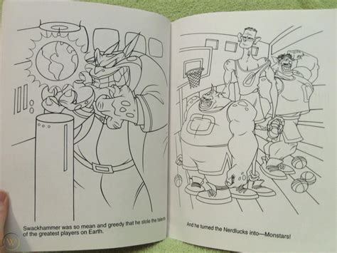 What can you do with free space jam coloring pages? SPACE JAM COLORING BOOK Looney Tunes MICHAEL JORDAN ...