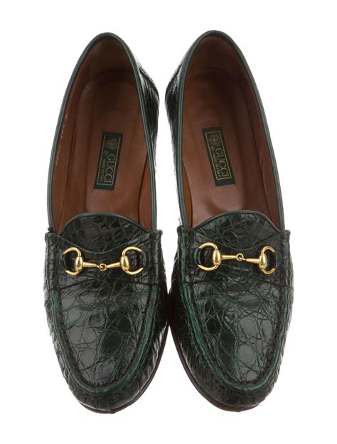 Gucci Horsebit Alligator Loafers Shoes Guc111409 The Realreal