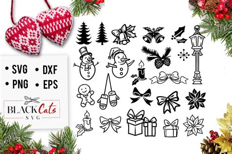Christmas Svg Pack Cutting Files By Blackcatssvg