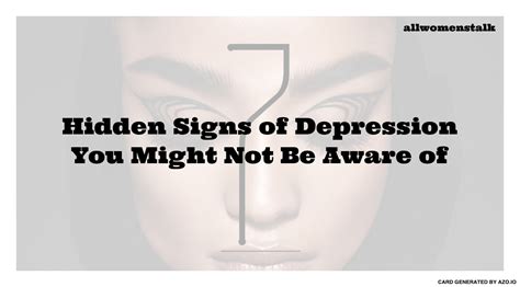 7 Hidden Signs Of Depression You Might Not Be Aware Of