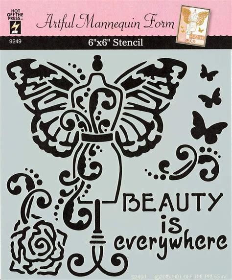 Artful Mannequin Stencil 4109249 Stencils Scrapbooking Projects