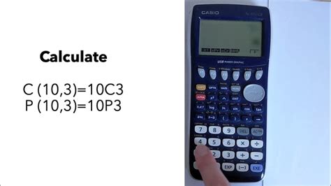 How To Do Permutations And Combinations On A Casio Fx 9750gii Youtube
