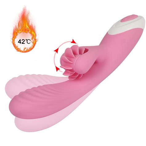Sex Tongue Rotation Licking Clitoris Stimulator Vibrator Speed Heating Vibrator G Spot Dildo