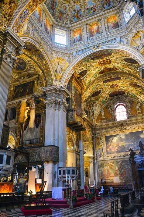 Inside View Of The Basilica Of Santa Maria Maggiore In Bergamo Alta