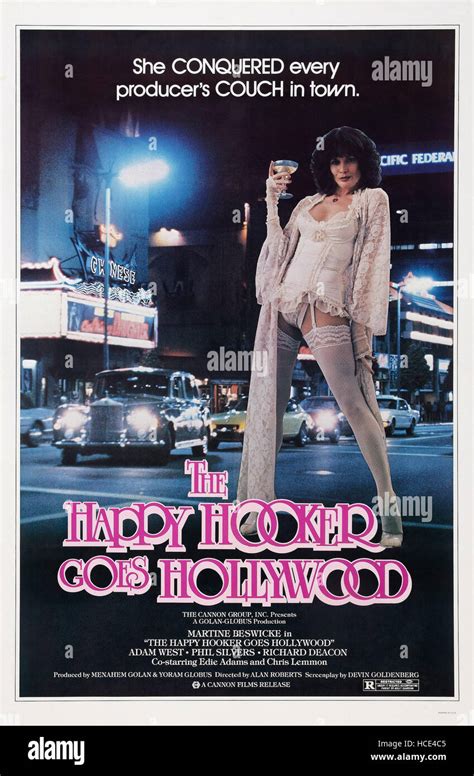 El Happy Hooker Goes Hollywood Nosotros Poster Arte Martine Beswick 1980 ©cannon Film