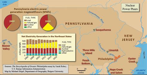 Encyclopedia Of Greater Philadelphia Map Of Nuclear Power Plants