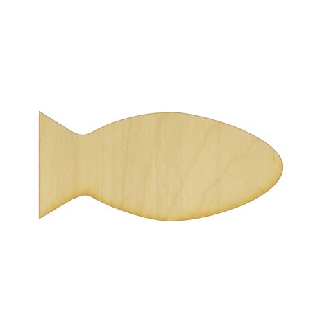 Unfinished Wooden Fish Cutout For Crafts