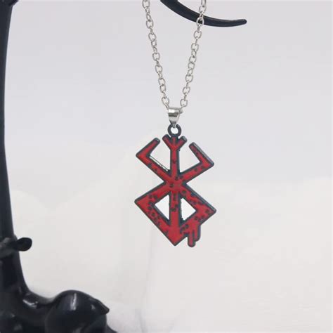 Berserker Guts Sword Necklace Sacrifice Rune Pendant Chain Etsy