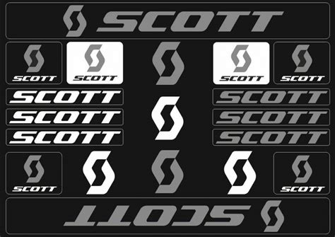 Scott Bike Bicycle Frame Sticker Cycling Decals Graphic Adhesive Set