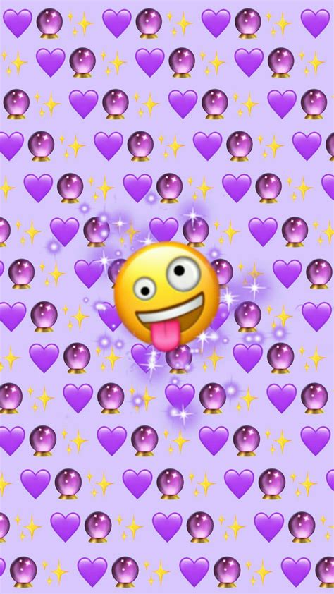 Purple Emoji Background