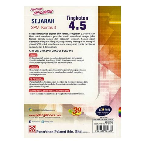 Hendaklah menjadikan buku ini sebagai panduan dan rujukan utama dalam. Penerbitan Pelangi Sdn Bhd Jawapan Sejarah Tingkatan 4