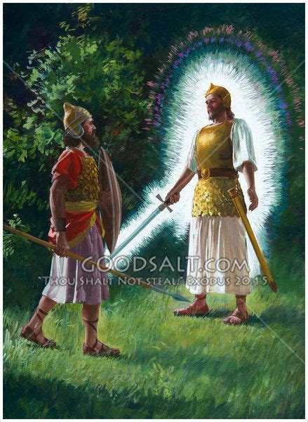 Joshua And The Lord Or Angel Joshua Is Told He Isthe Leader Of Israel