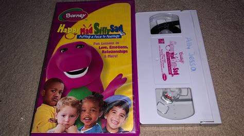 Opening And Closing To Barney Happy Mad Silly Sad 2003 Vhs Youtube