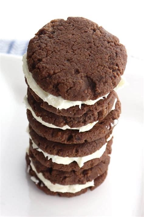 It also looks very tasty. Keto Chocolate Sandwich Cookies | Recipe | Gluten free chocolate cookies, Low carb desserts ...