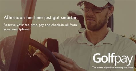 login golfpay reserve tee times check in fast