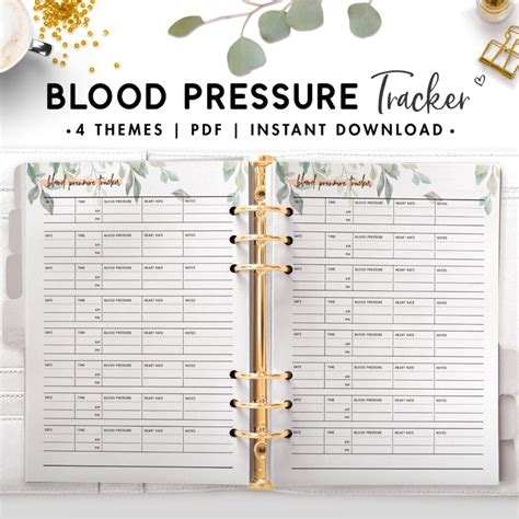 Blood Pressure Tracker World Of Printables