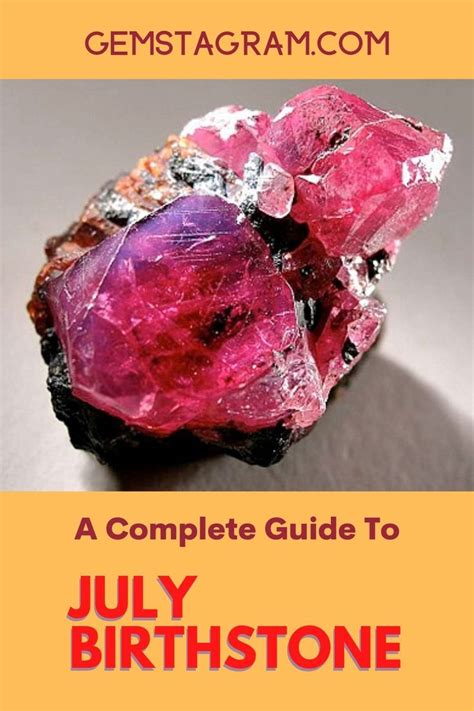 A Complete Guide To July Birthstone Birthstones July Birthstone