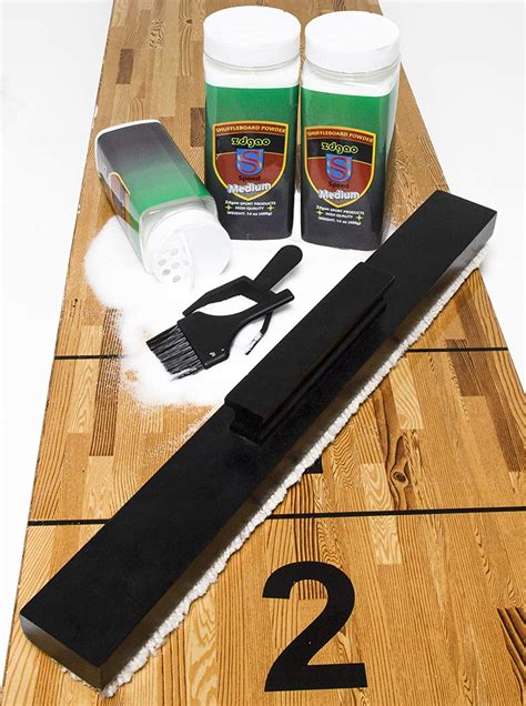 Ydds Shuffleboard Sand With Shuffleboard Brush Shuffleboard Wax Set