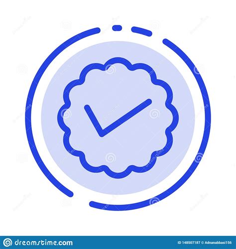 Chat Media Message Social Twitter Blue Dotted Line Line Icon Stock