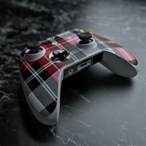 Microsoft Xbox One Controller Skin Red Plaid Decalgirl