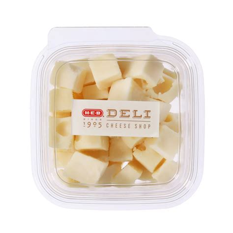 H E B Deli Swiss Cheese Cubes Shop Cheese At H E B