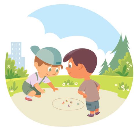 Kids Playing Marbles Illustrations Royalty Free Vector Graphics And Clip