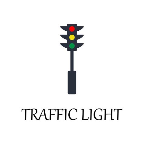 Colored Traffic Light Vector Icon Illustration 23021001 Vector Art At