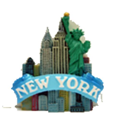 New York Landmarks Collage Photo Magnet