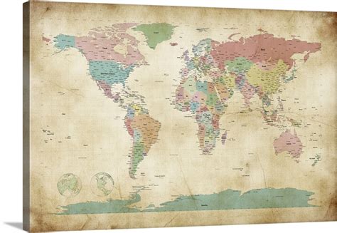 Discover The Beauty Of World Map Canvas Prints In 2023 World Map