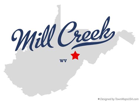 Map Of Mill Creek Wv West Virginia