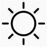 Sun Icon Bright Brightness Line Mobile Linear