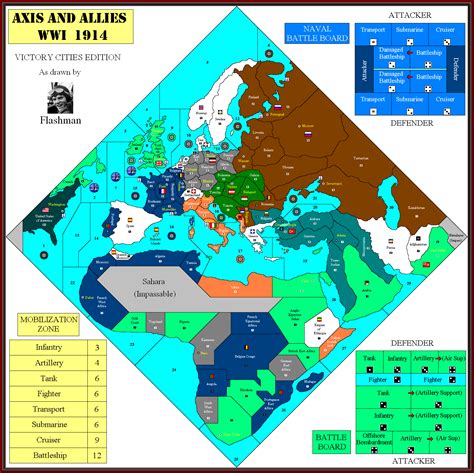 Axis And Allies Map Printable