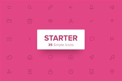 Starter Icons Pack Design Template Place