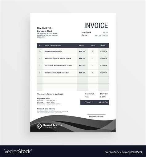 Creative Invoice Template Invoice Template Stationery Templates Vrogue