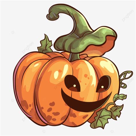 Aesthetic Pumpkin Clipart Cute Halloween Pumpkin Drawing Vector