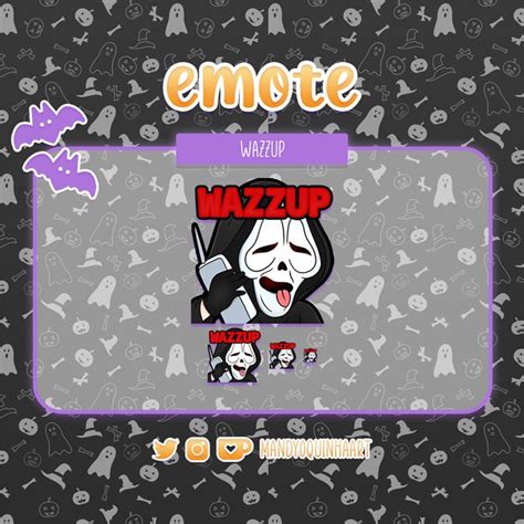 Halloween Emote Wazzup Mandy 🌙 Twitch Artists Ko Fi Shop Ko Fi ️