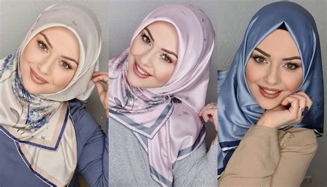 3 Easy Hijab Tutorials Using A Square Scarf Hijab Fashion Inspiration