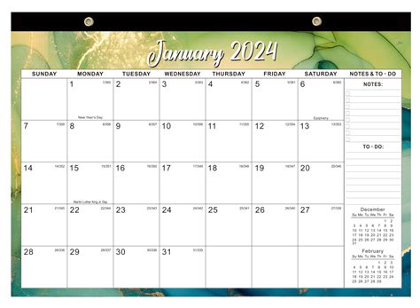 2024 Desk Calendar Large Calendar 2024 January 2024 June 2025 17
