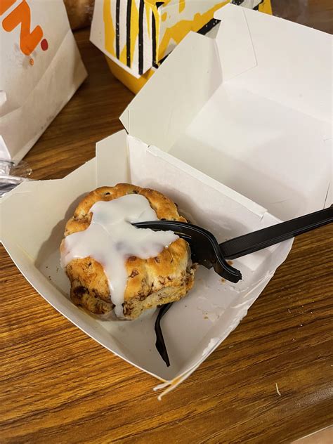 Hardee’s brought back the cinnamon raisin biscuit. Hard as a rock : r