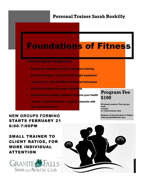 Foundations Of Fitness Granite Falls Swim And Athletic Club Granite