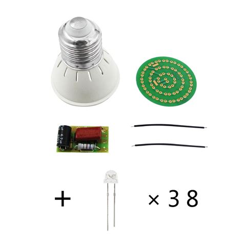 10pcslot Energy Saving 38 Leds Lamps Diy Kits Electronic Suiteenergy