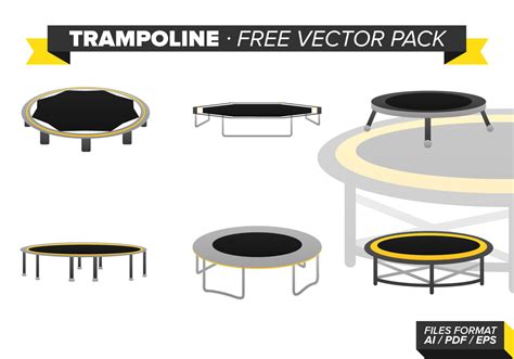 Trampoline Vector Pack Download Free Vector Art Stock Graphics And Images