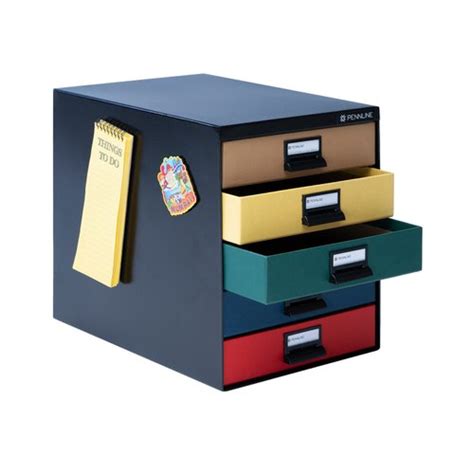 Binder folders in filing cabinet. Pennline Filing Cabinet In Metal With 5 Vertical Large ...