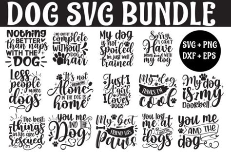 Dog Svg Bundle Graphic By Moondesigner · Creative Fabrica