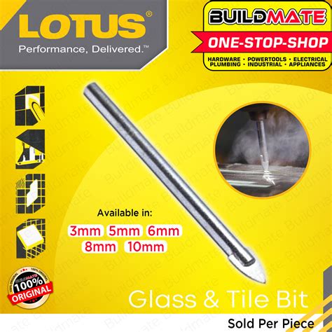 Lotus Glass Tile Bit 3mm 5mm 6mm 8mm 10mm Sold Per Piece •buildmate