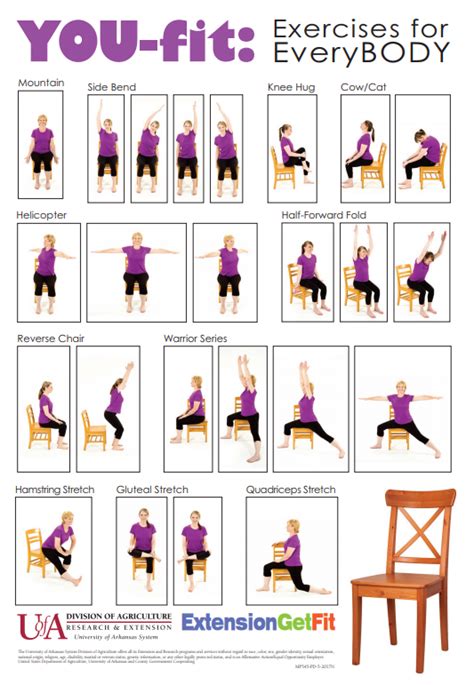 Printable Seated Exercises For Seniors Handout