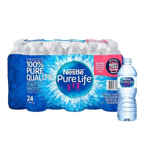 Nestle Pure Life Purified Water 169 Fl Oz Plastic Bottled Water 24