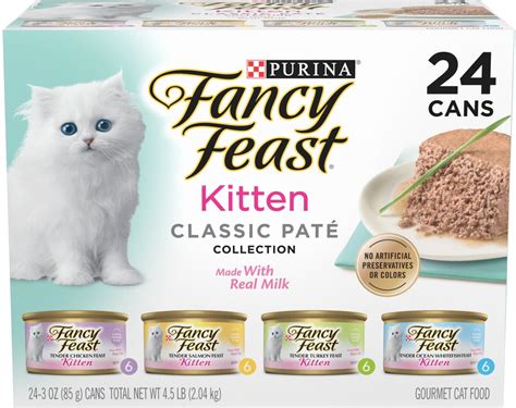 Fancy Feast Tender Feast Variety Pack Canned Kitten Food 3 Oz Case Of